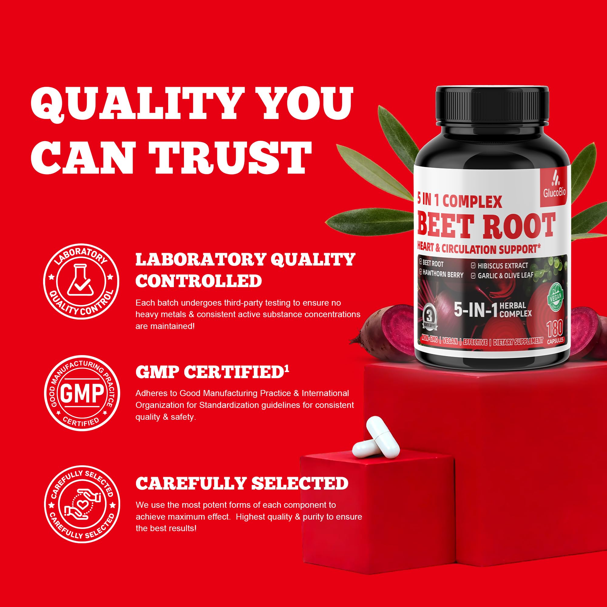 Bottle and capsules ready for a straightforward daily routine.