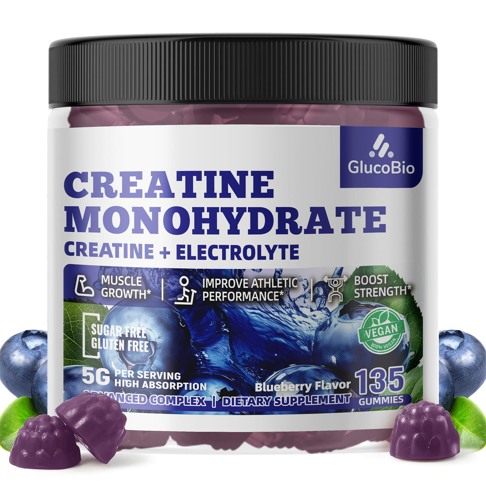 GlucoBio blueberry electrolyte flavor supports hydration during workouts