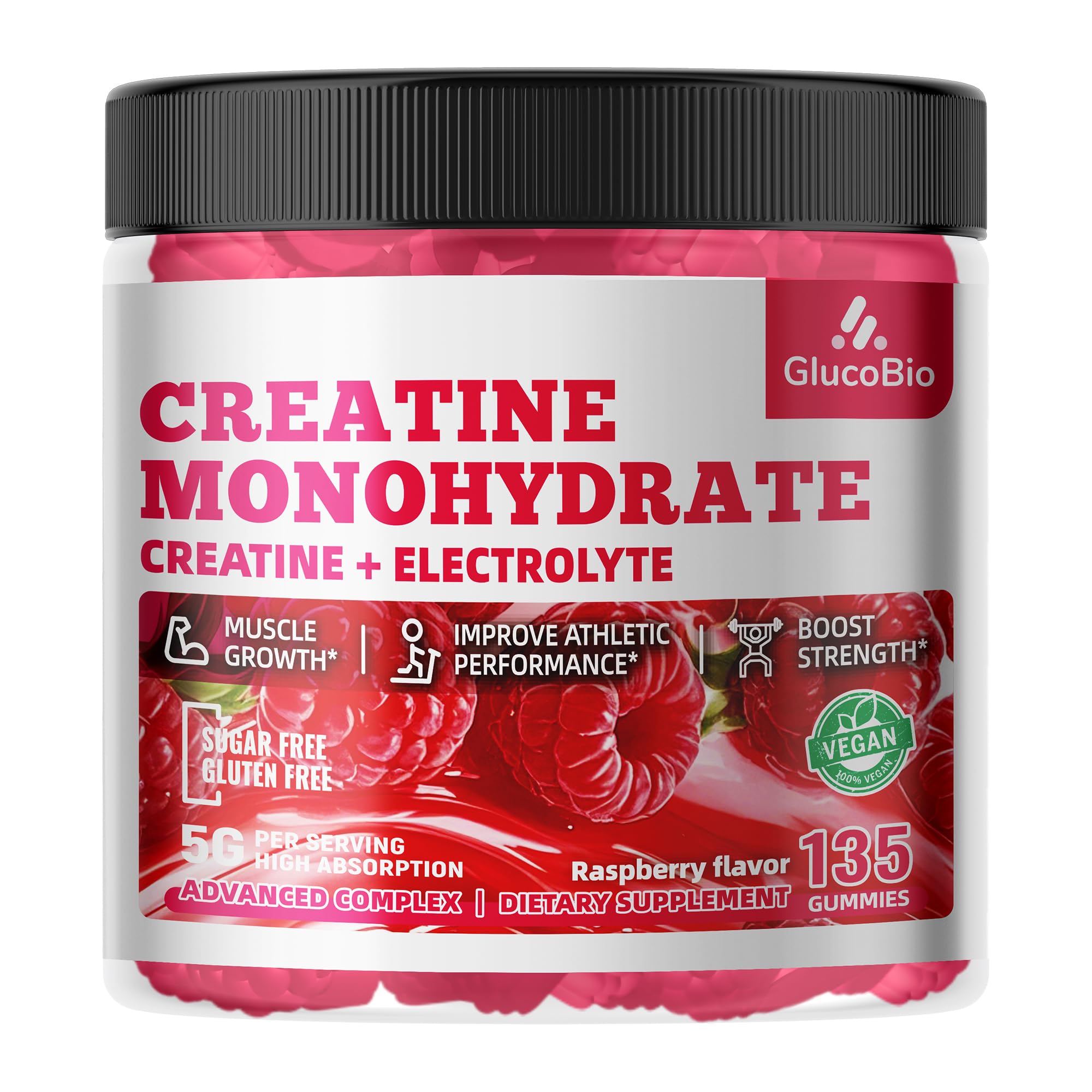 Product pictured in fitness setting hints endurance and recovery potential after training