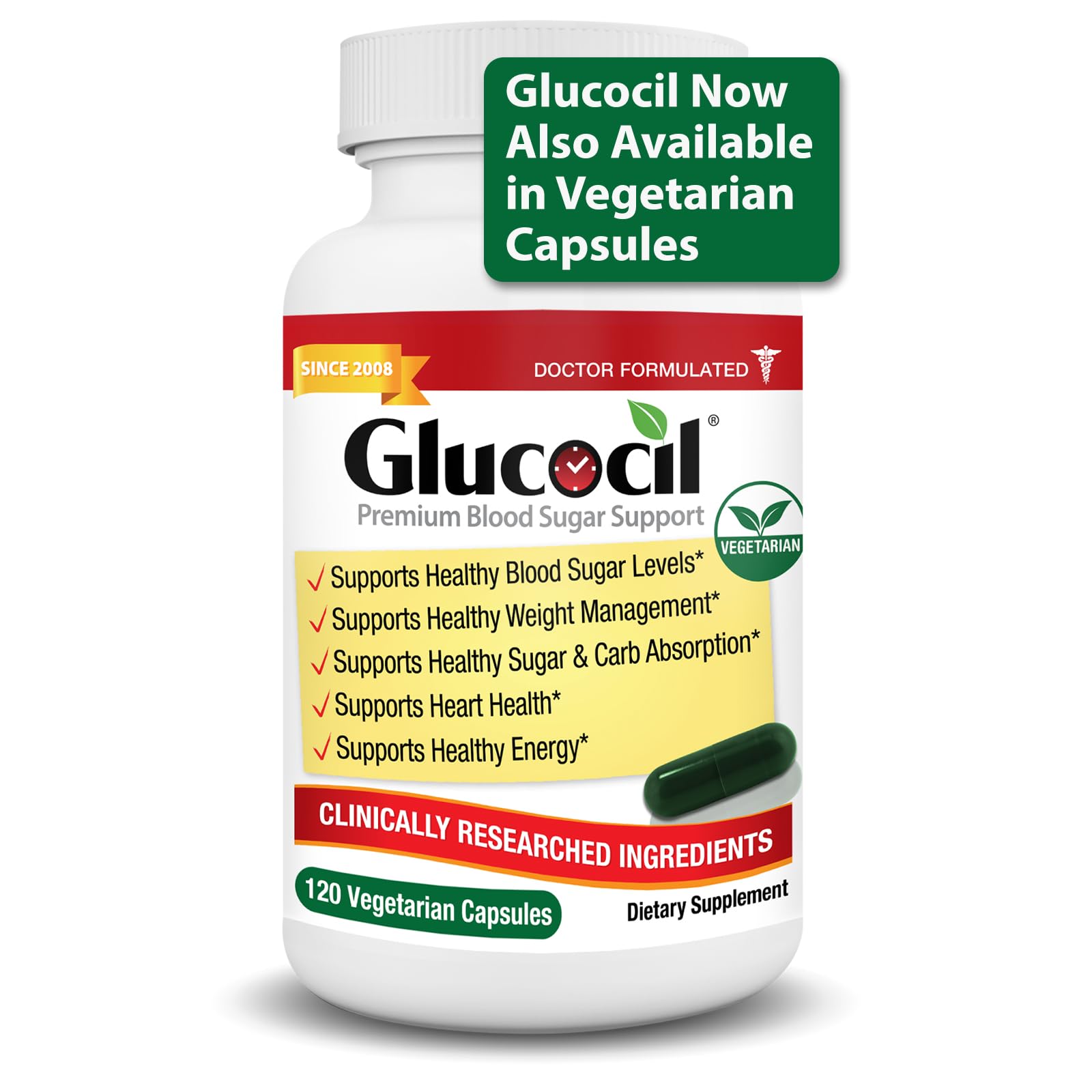 Glucocil berberine ingredient in the formula supports balanced blood sugar health