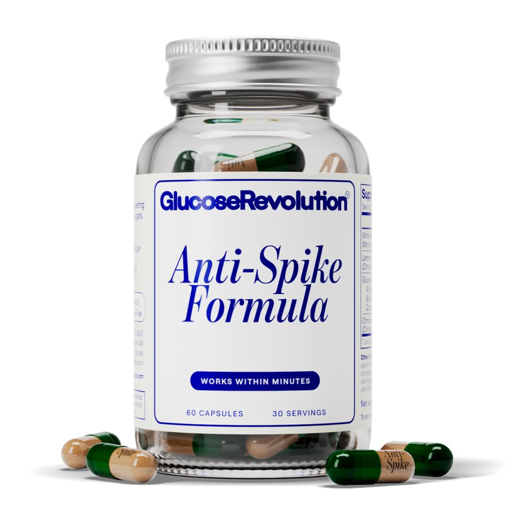 Glucose Revolution Anti-Spike Formula bottle for steady energy support.