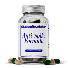 Glucose Revolution Anti-Spike Formula bottle for steady energy support.