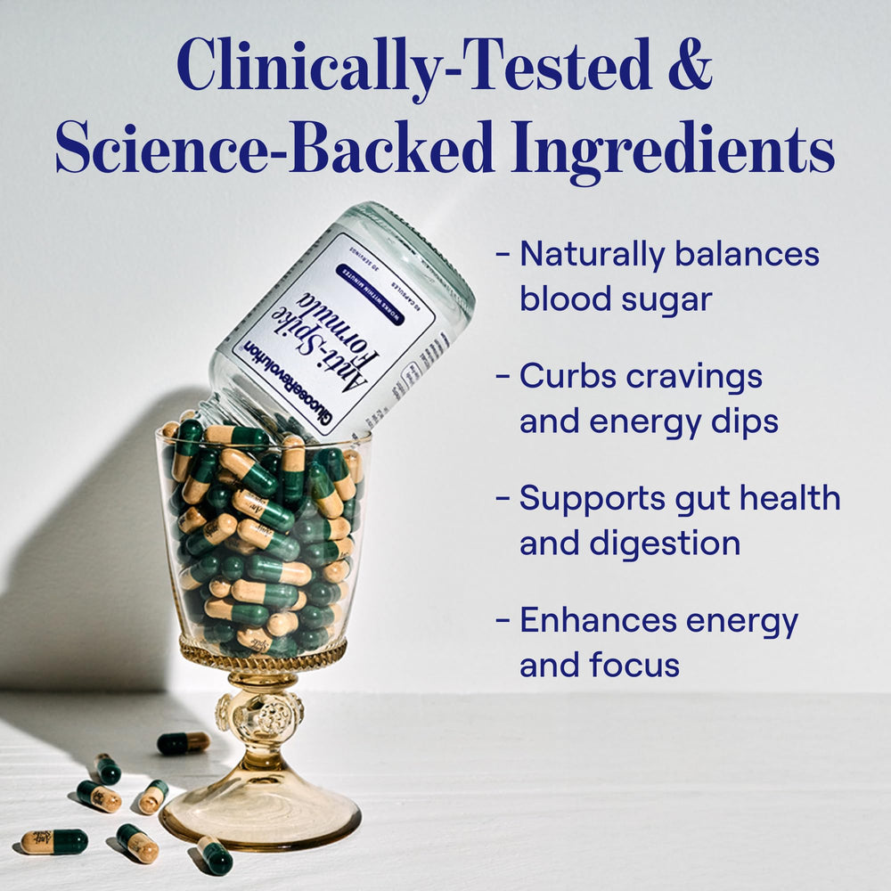 Meal setting with Glucose Revolution Anti-Spike Formula for pre-meal use.
