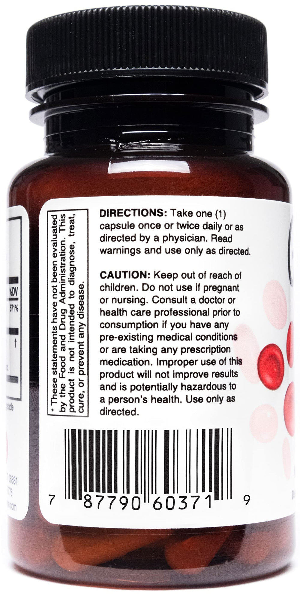 Glucoven bottle label close-up highlighting non-GMO vegan gluten-free features