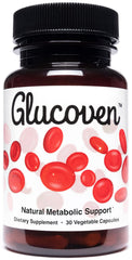 Glucoven bottle front showing natural metabolic support formula for daily wellness