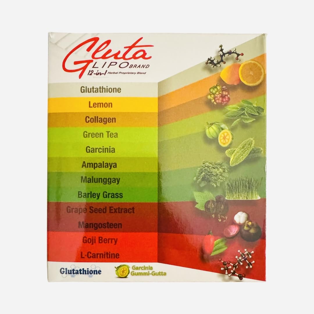 Glutalipo ingredients featuring glutathione and collagen in a healthy blend