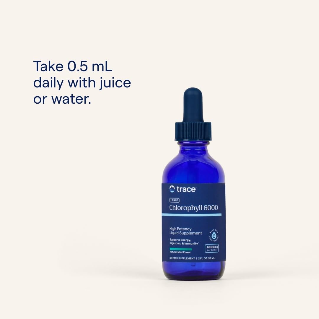 Gluten-free vegan label on chlorophyll bottle highlights clean ingredients