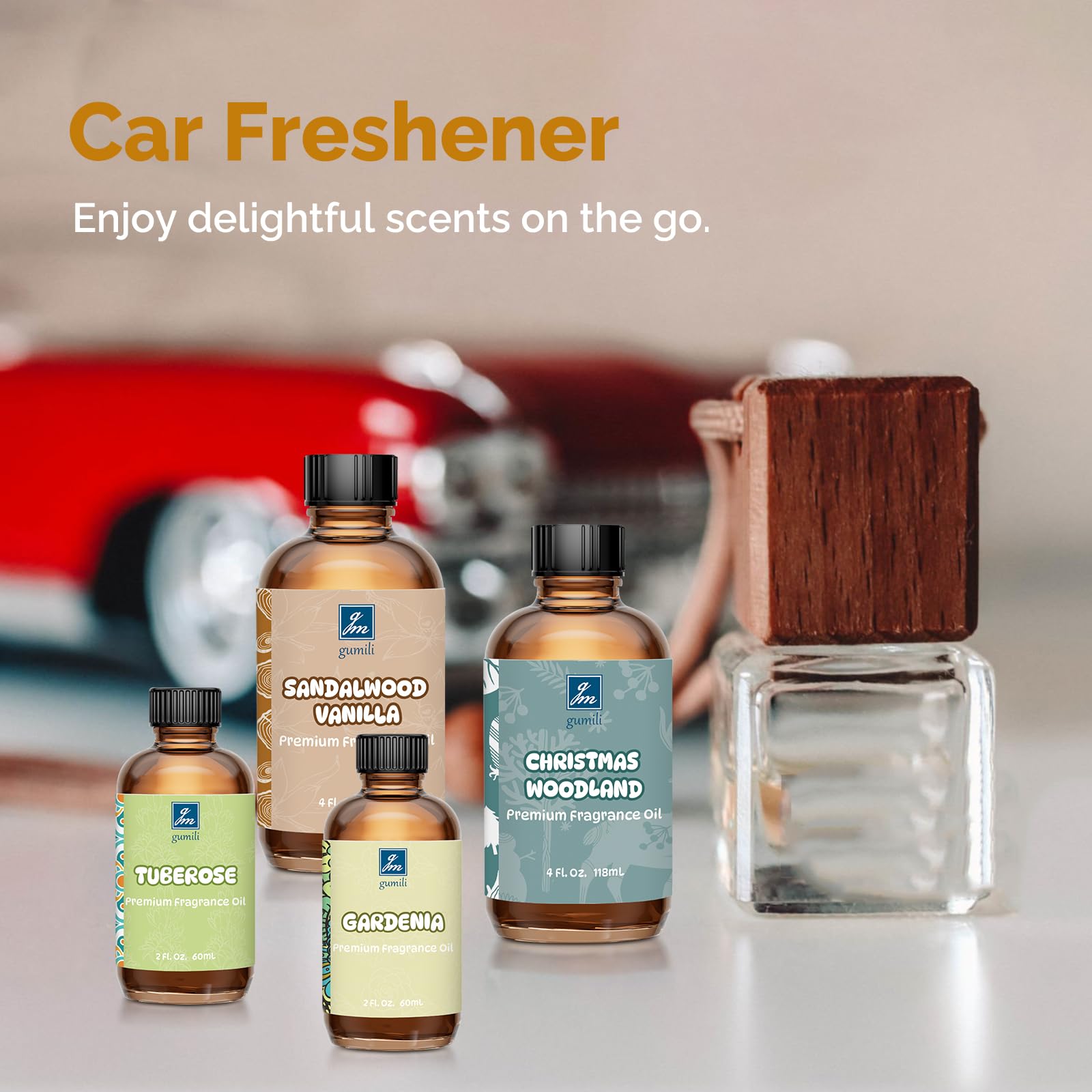 GM Gumili Autumn Wreath scent in a car freshener.
