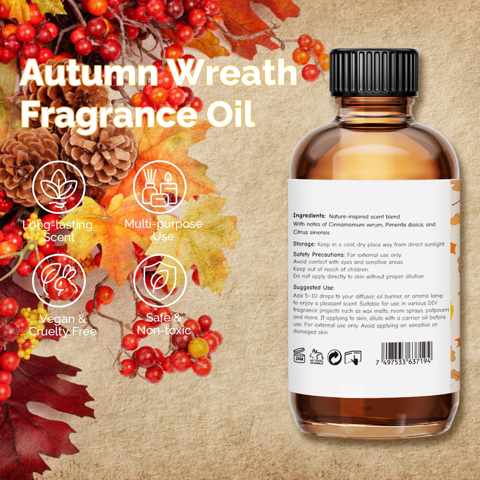 GM Gumili diffuser using Autumn Wreath for a cozy, inviting space.