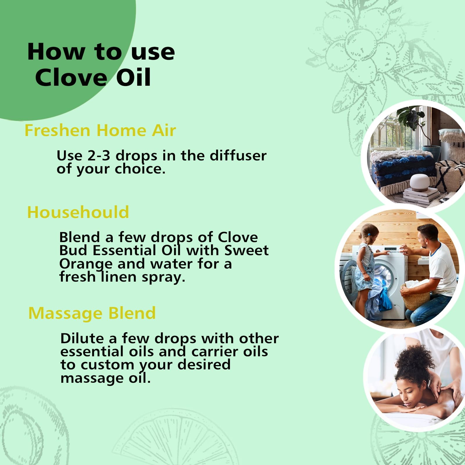 GM Gumili Clove Oil hair care routine for scalp refreshment.