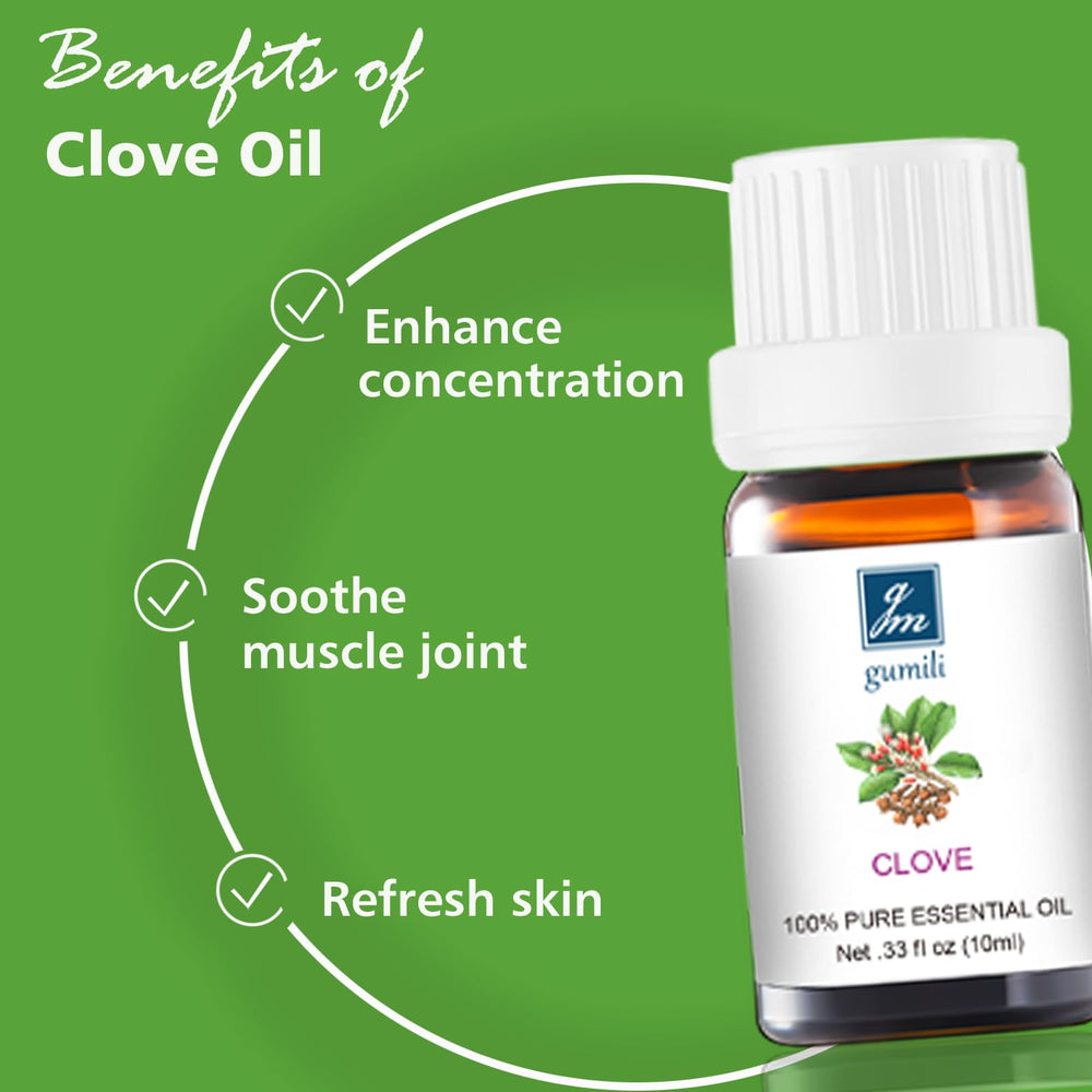 GM Gumili Clove Oil skin care blend application for gentle nourishment.