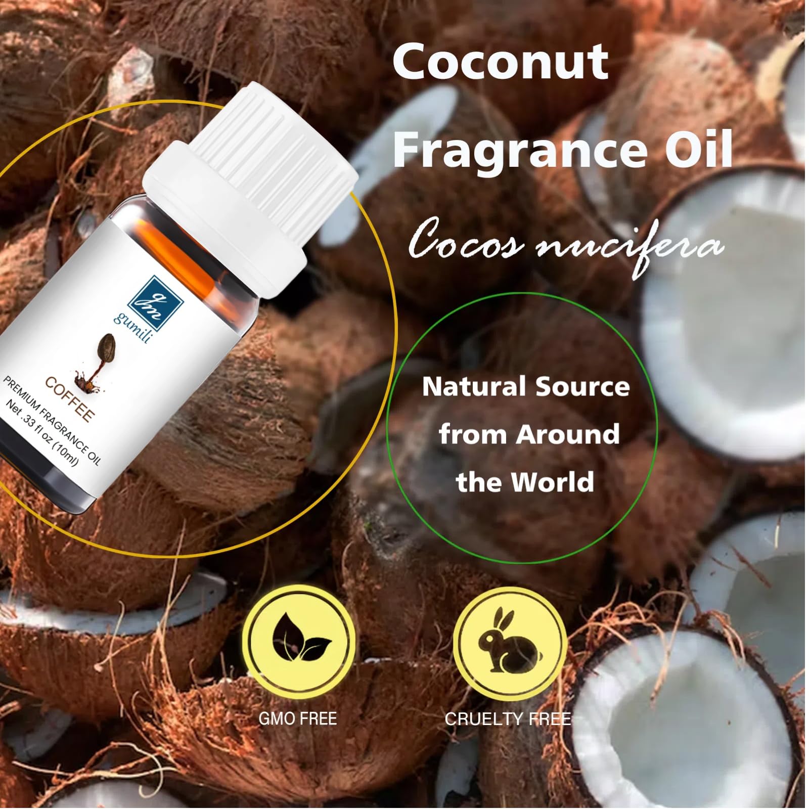GM Gumili Coffee Fragrance diffuser setup releasing inviting coffee notes throughout a room
