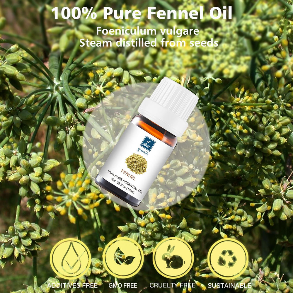 GM Gumili fennel essential oil blend ideas for skincare and personal care.