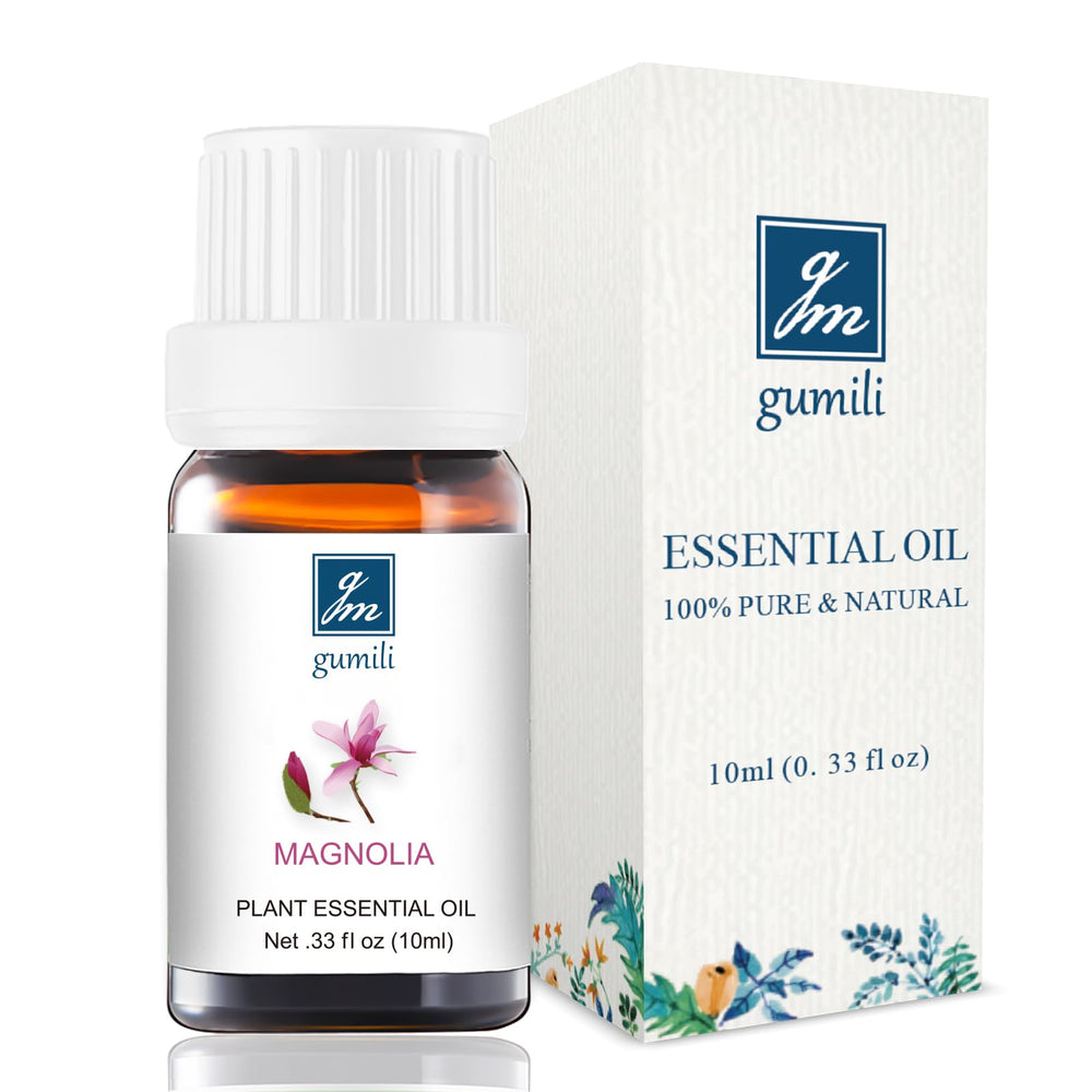 GM Gumili Magnolia essential oil bottle for home aromatherapy.