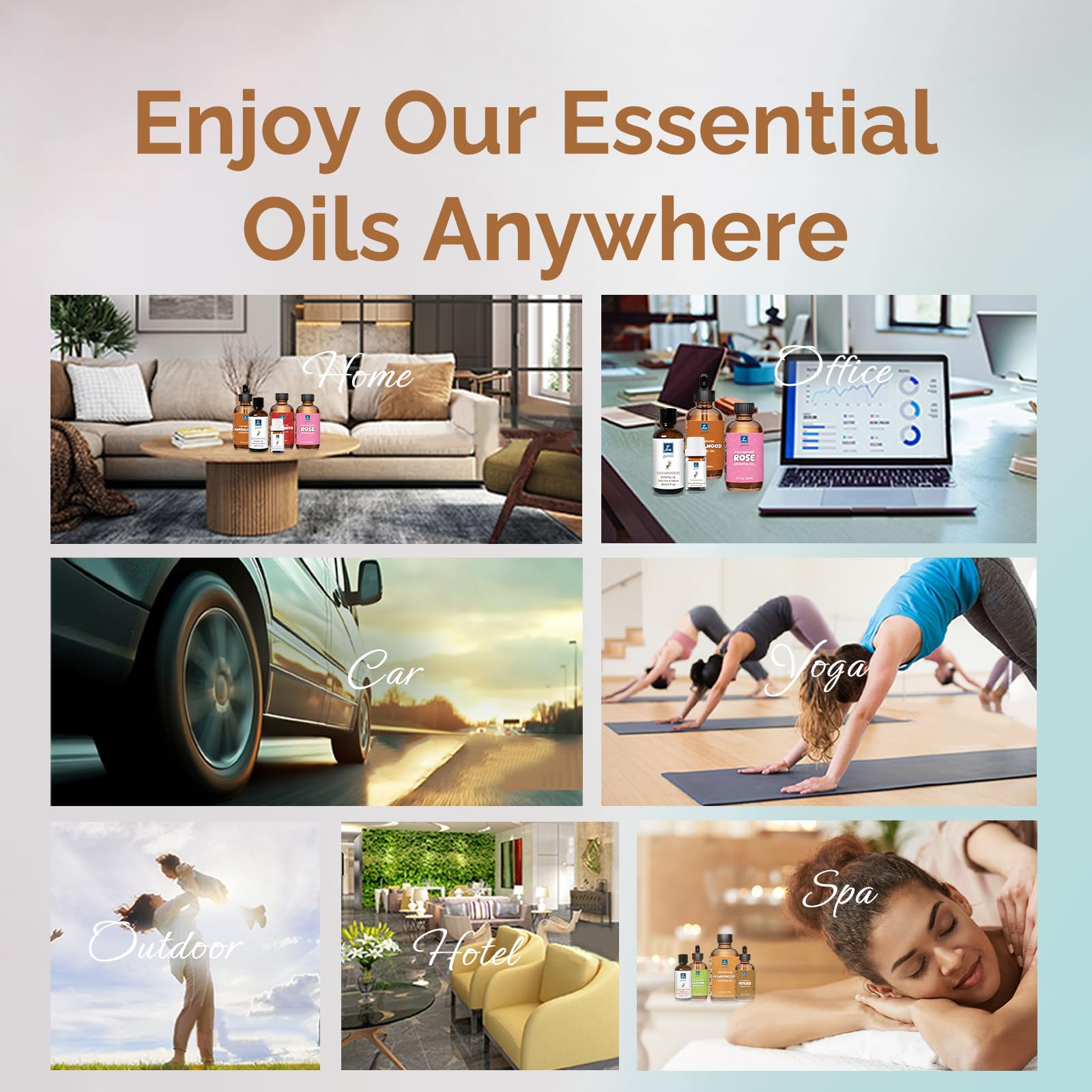 GM Gumili Orange Essential Oil cleaning usage suggests versatile cleaning and scenting tasks.