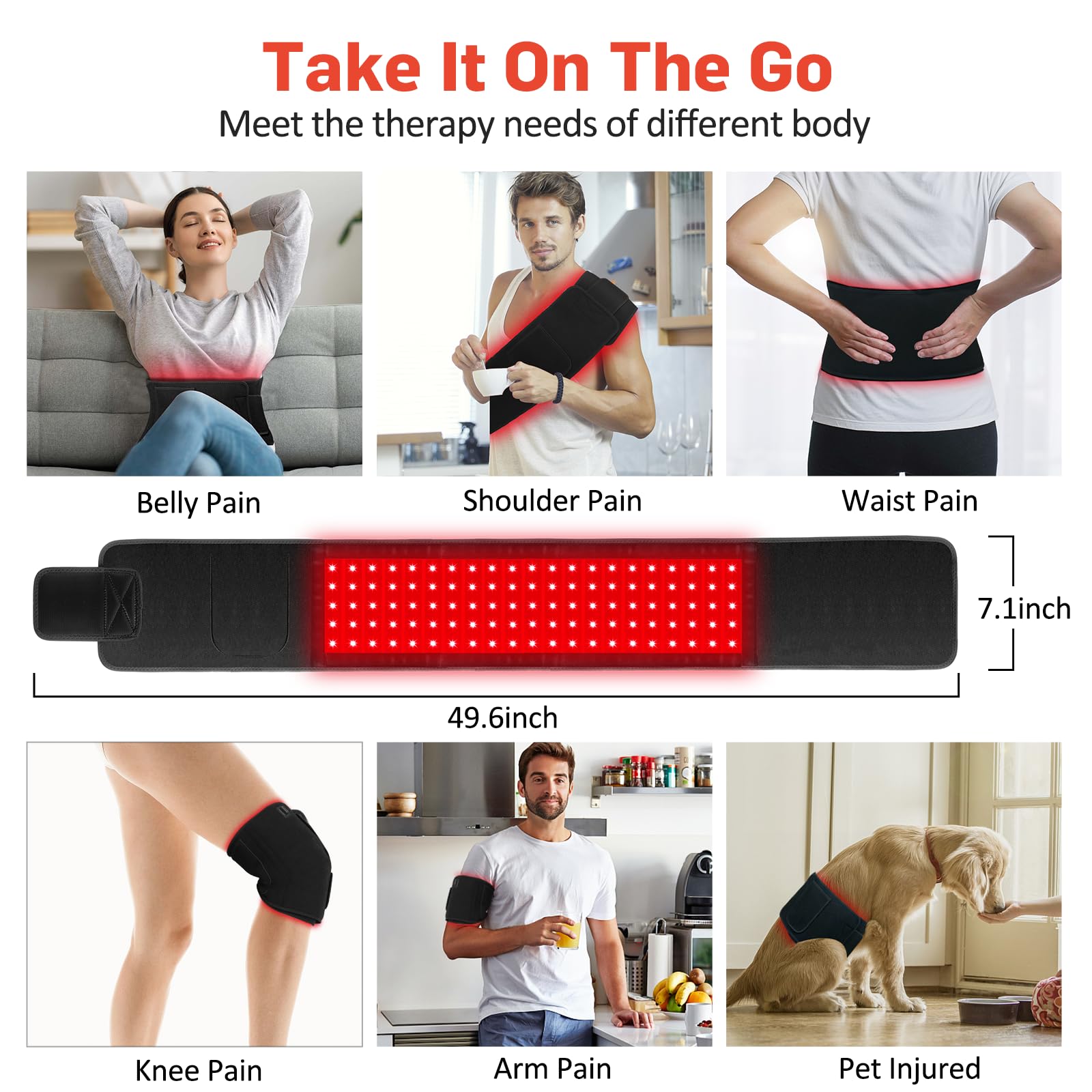 GMOWNW belt wrap around shoulder and waist for upper body relief