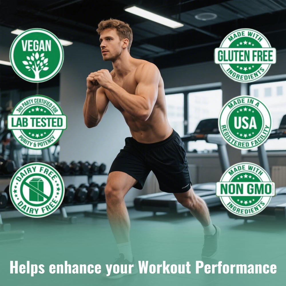 GMP Vitas Nitric Oxide capsules close-up highlighting 1000 mg dosage for circulation.
