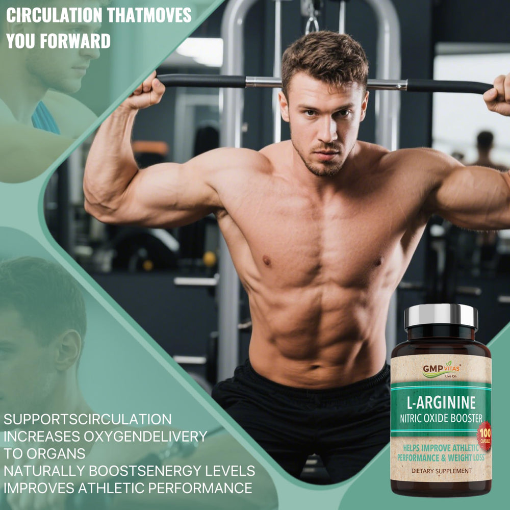 GMP Vitas Nitric Oxide daily use scene, suggesting steady energy and focus.