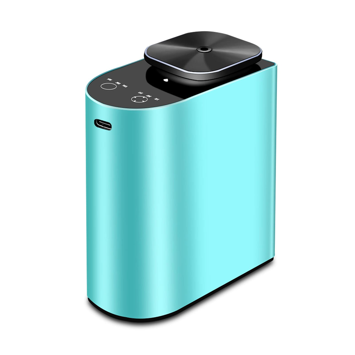GMSYSW waterless diffuser blue on desk delivers concentrated aroma for large spaces.