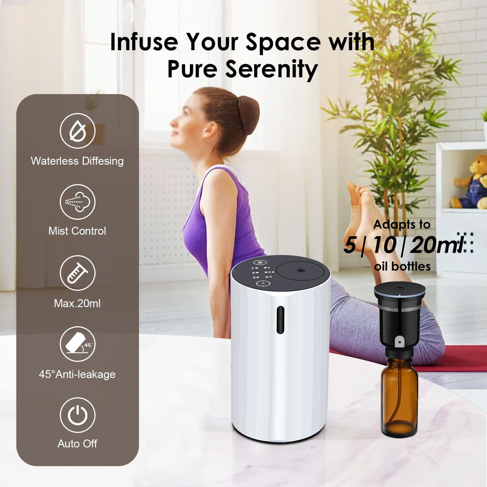 GMSYSW waterless diffuser USB-C charging for flexible power options