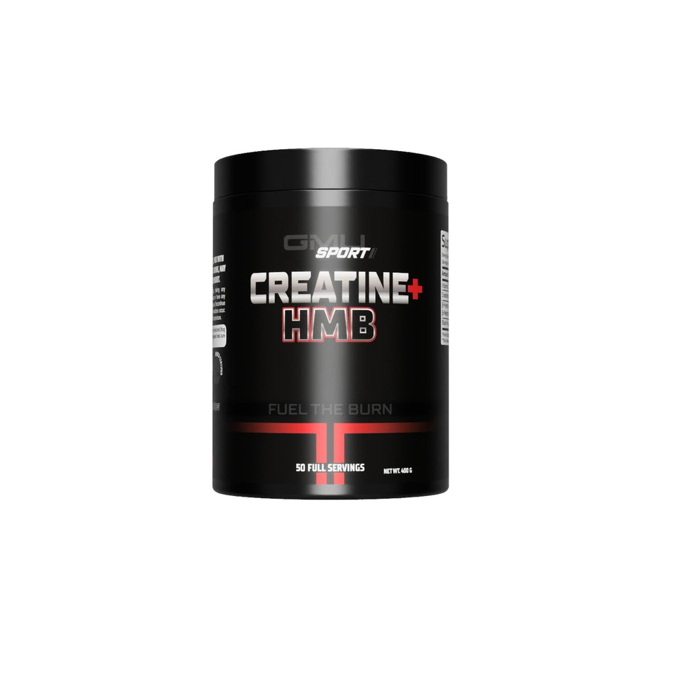 GMU SPORT Creatine 2.0 bottle pour shows a clean, effective workout boost.