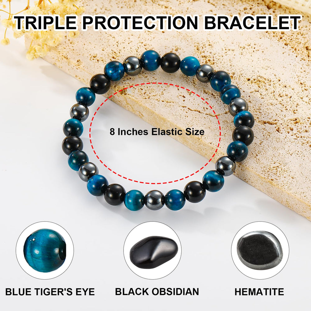Gnamy black obsidian close-up showcasing shield against negativity and stress.