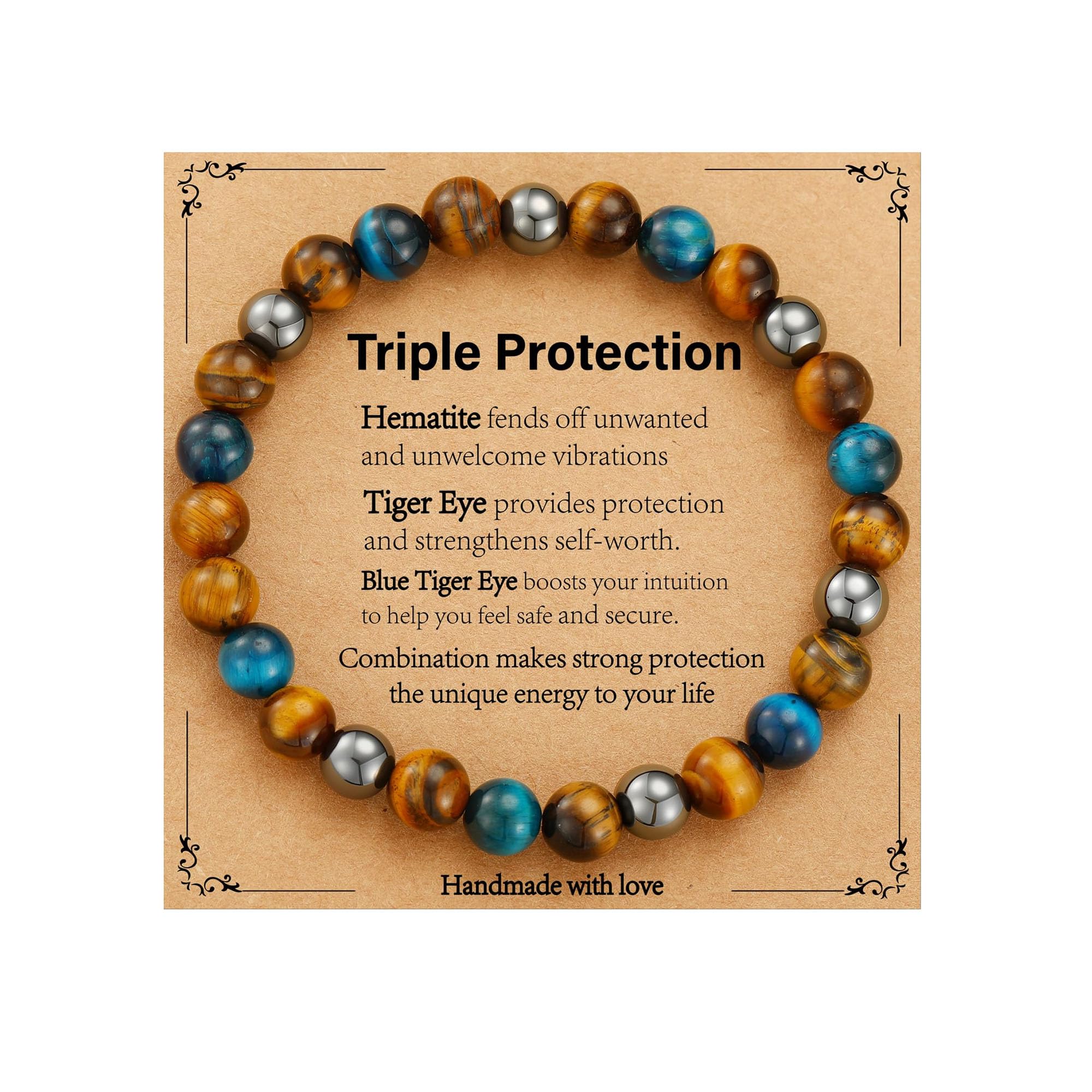 Gnamy triple protection bracelet for men with a balanced design for daily wear