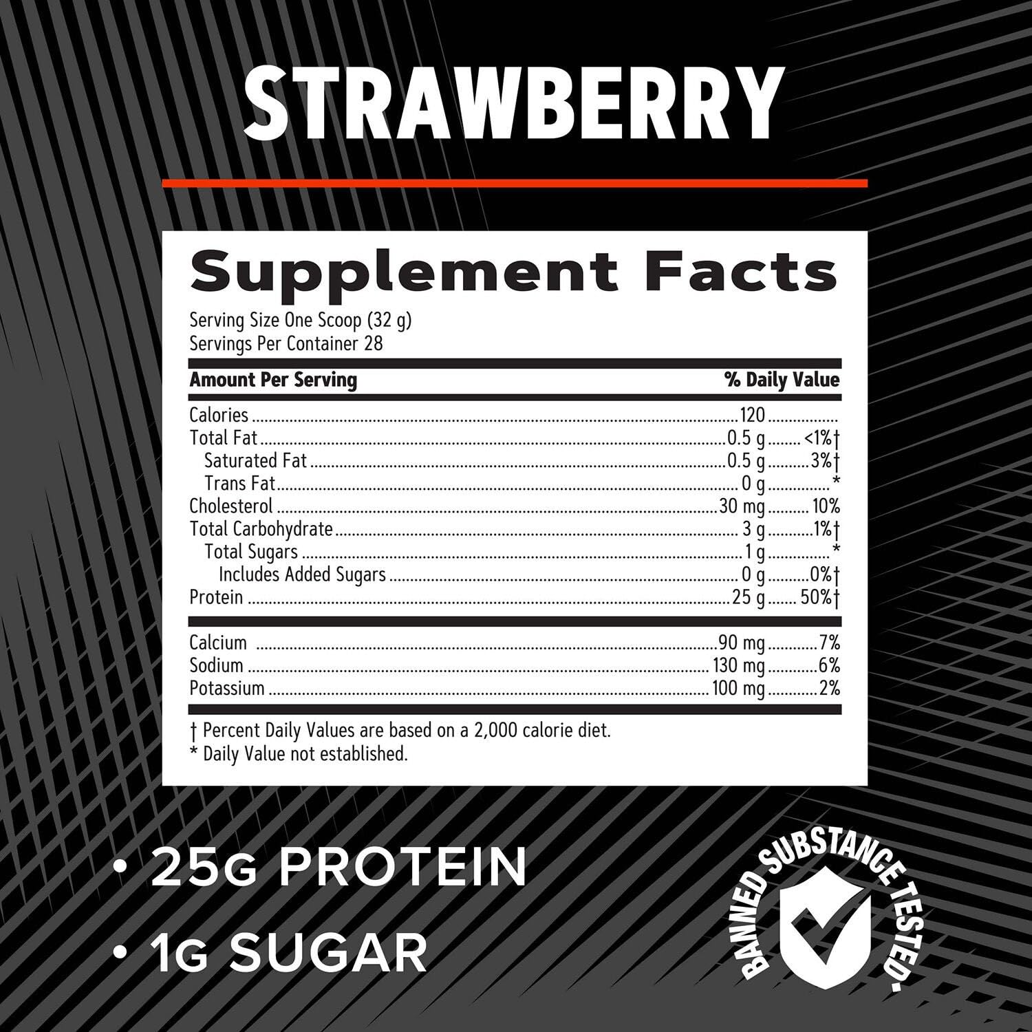 GNC AMP Pure Isolate Strawberry testing seal signals trusted third-party verification.