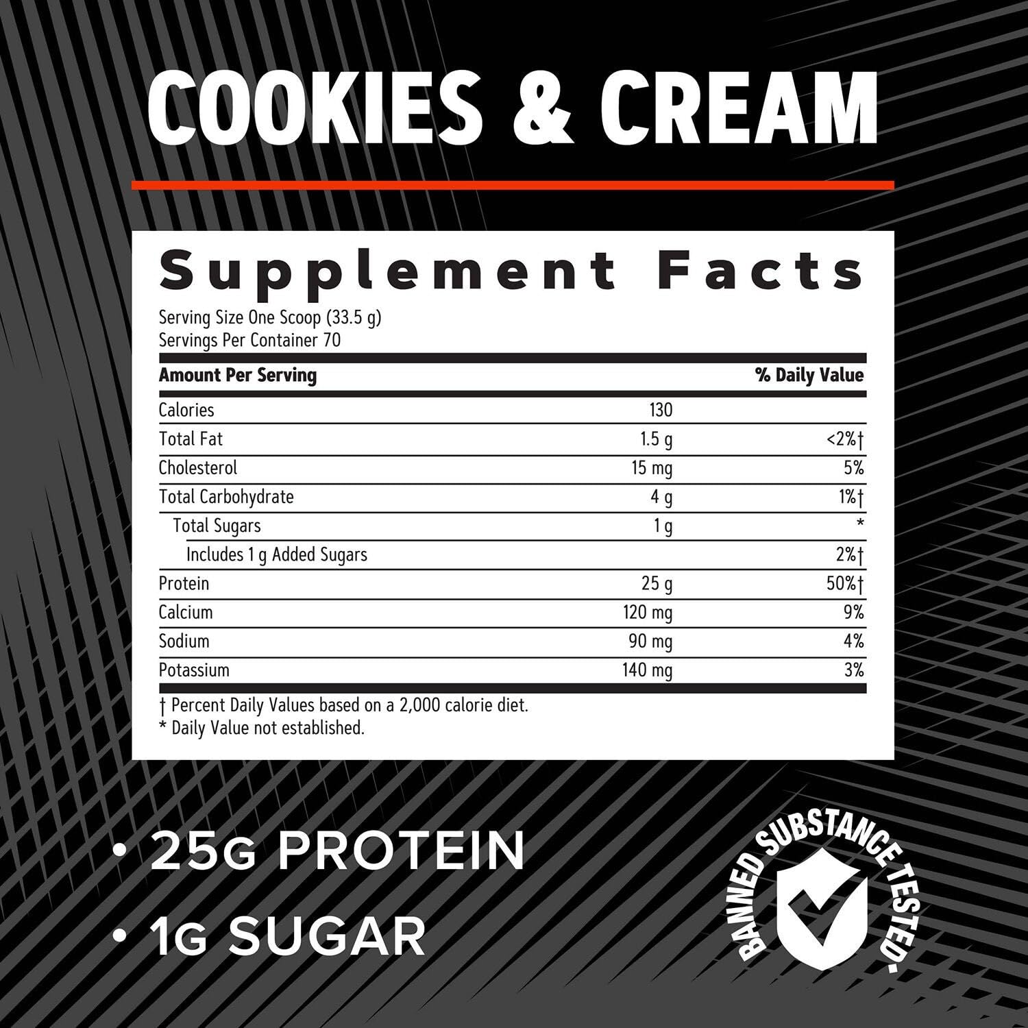 Shaker with cookies and cream shake for flavor