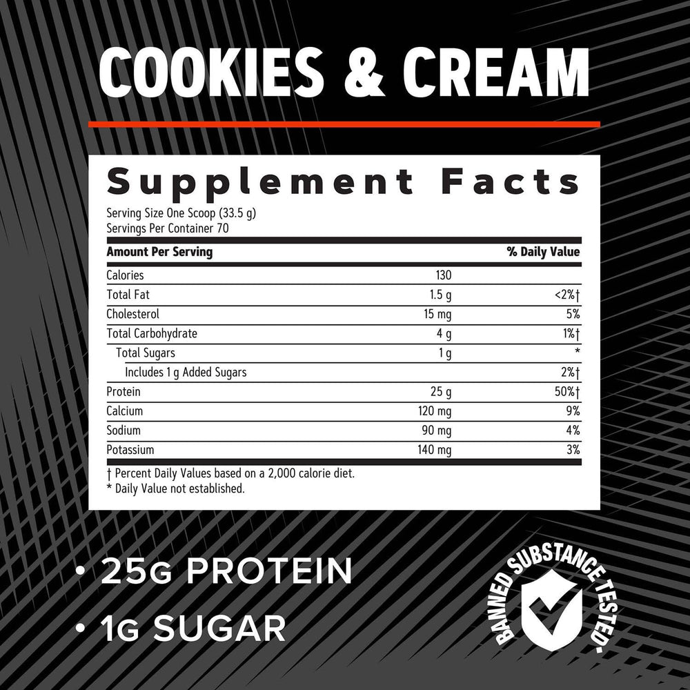 Shaker with cookies and cream shake for flavor