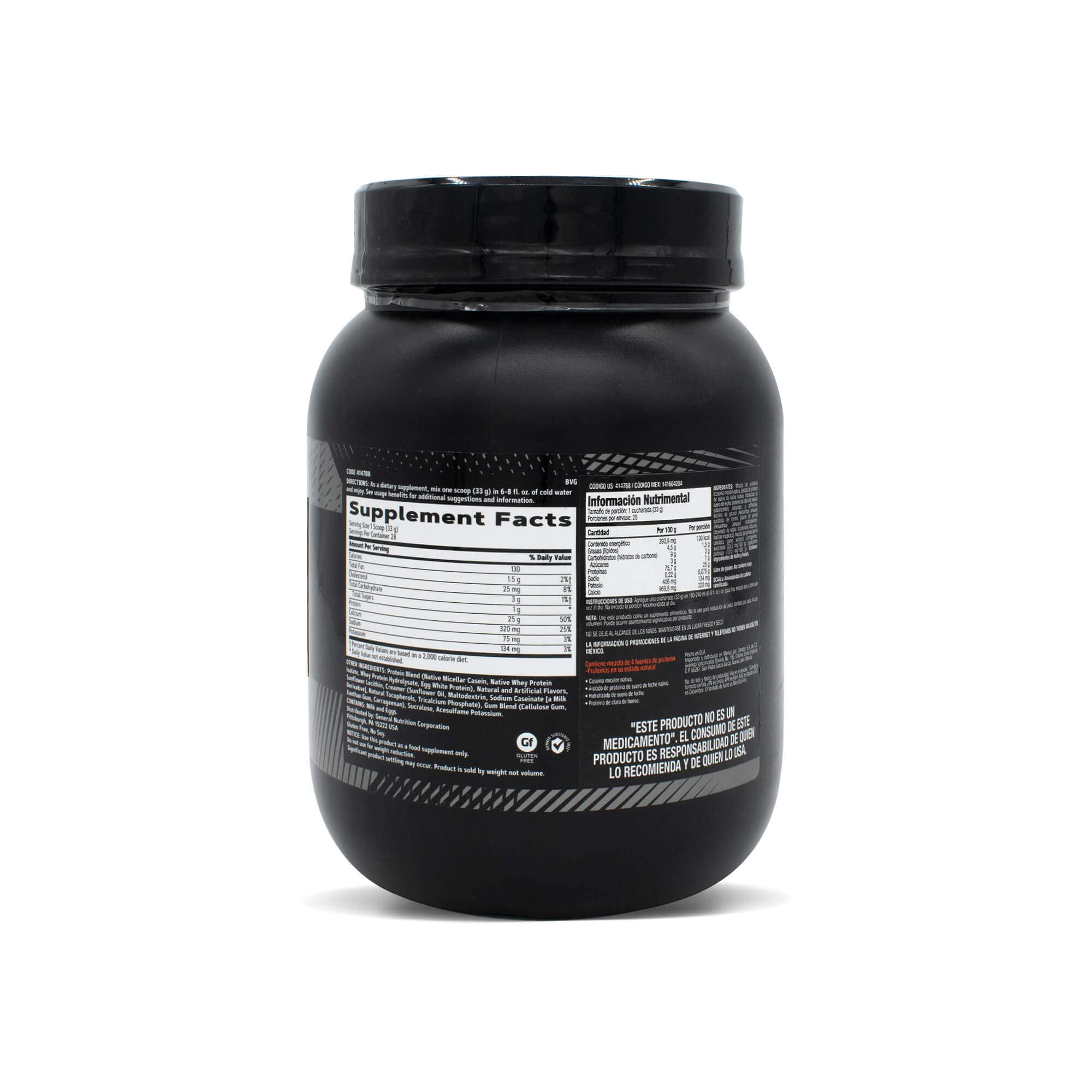 Glass of GNC AMP Sustained Cinnamon Toast shake ready for post-workout fueling.