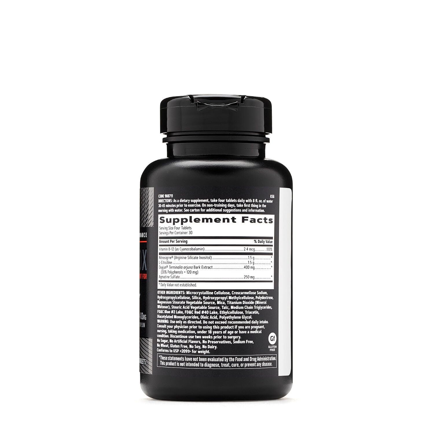 GNC AMP Ultra Nox capsules close-up with serving guidance