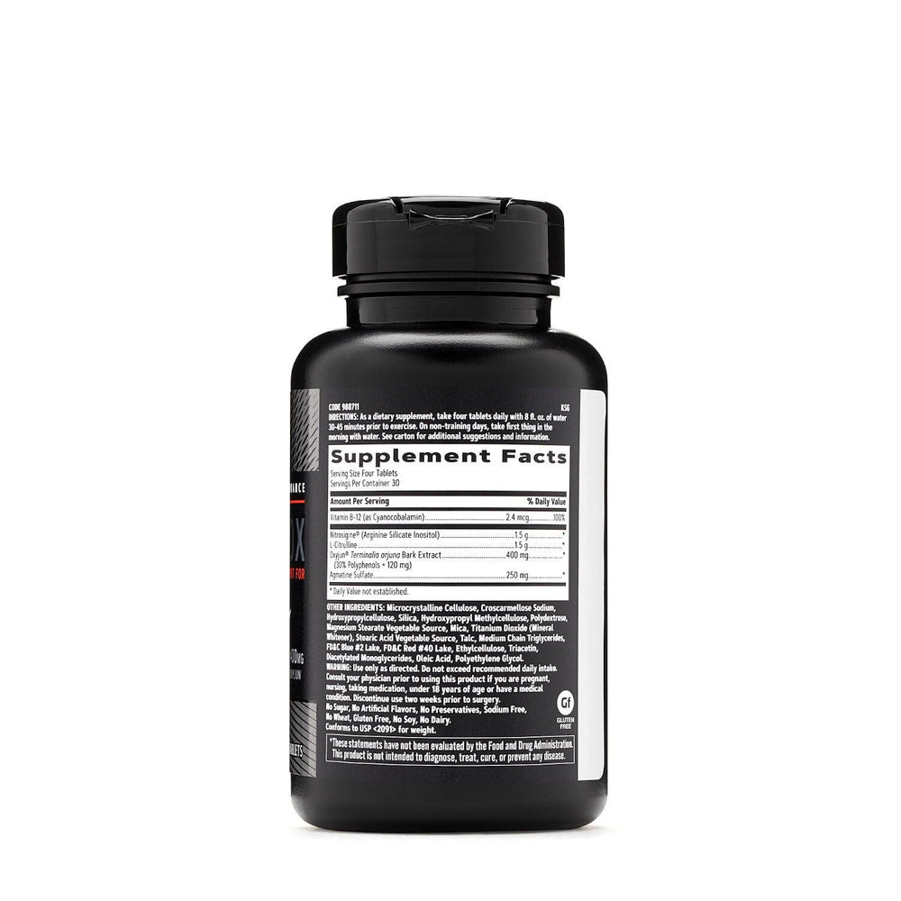 GNC AMP Ultra Nox capsules close-up with serving guidance