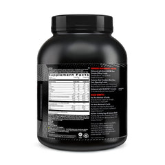 GNC AMP Wheybolic bottle-pour image showing a smooth post-workout shake.