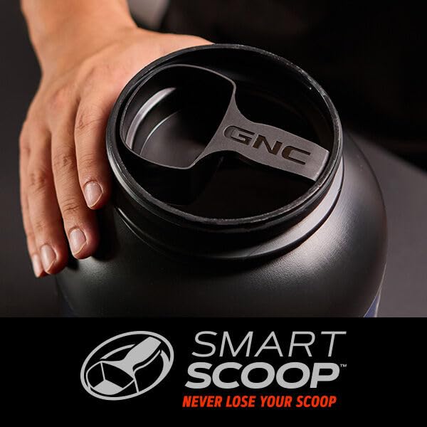 GNC AMP Wheybolic tub packaging showcasing 25 servings per tub