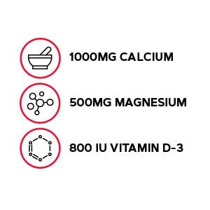 180-count packaging of GNC Calcium Plus Magnesium on a store shelf