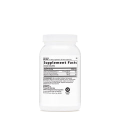 Close-up of the GNC label showing 1000mg calcium; magnesium and D-3 for absorption support