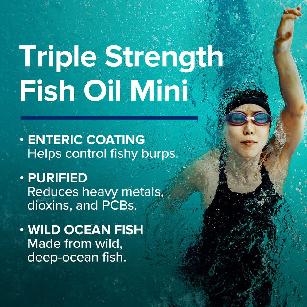 GNC gluten-free fish oil product with clean label.