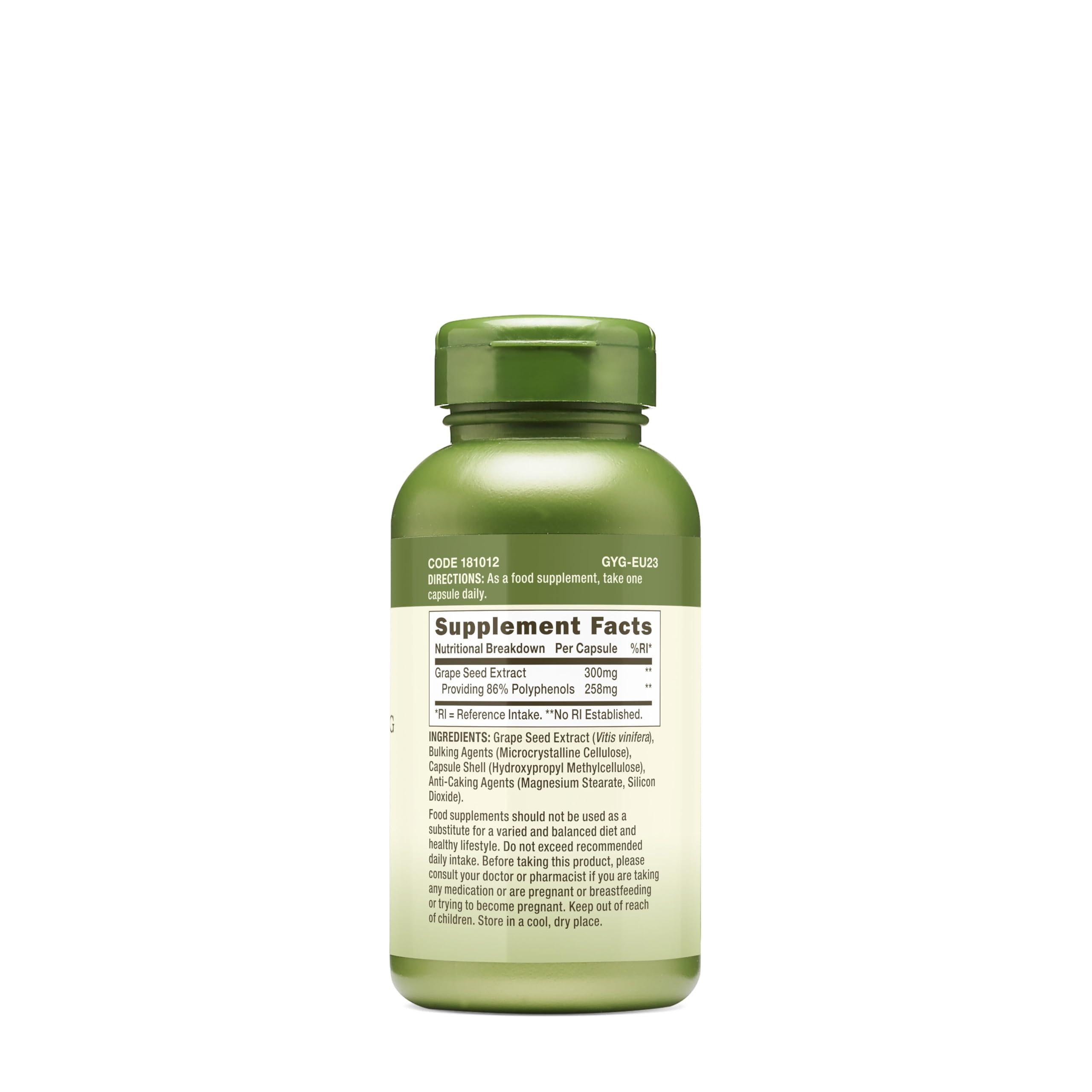 GNC Herbal Plus Grape Seed Extract capsules promoting wellness with natural antioxidants.