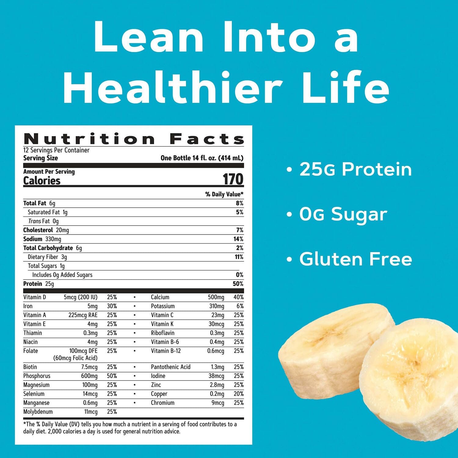 On-the-go setup with GNC Lean Shake 25 Banana Cream bottle
