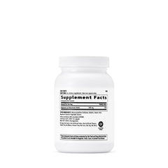 Close-up of GNC Magnesium 500mg label showing product details.