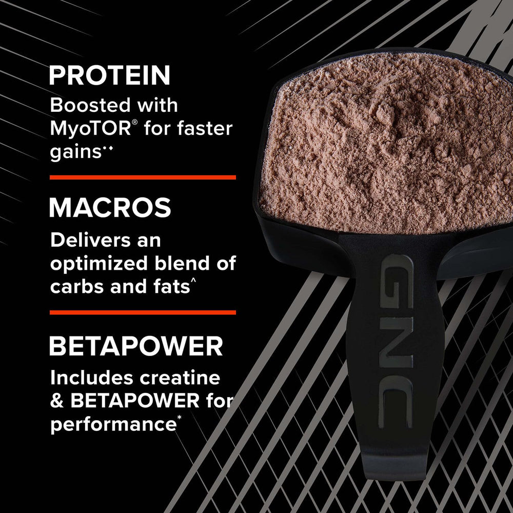 GNC Mass XXX nutrition facts panel highlights 50g protein and 780 calories