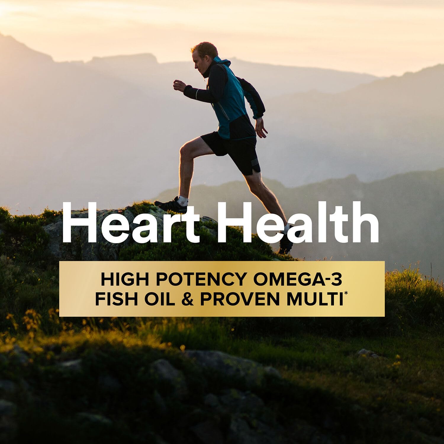 GNC Mega Men fish oil EPA capsule showcases 700 mg EPA for heart health support.