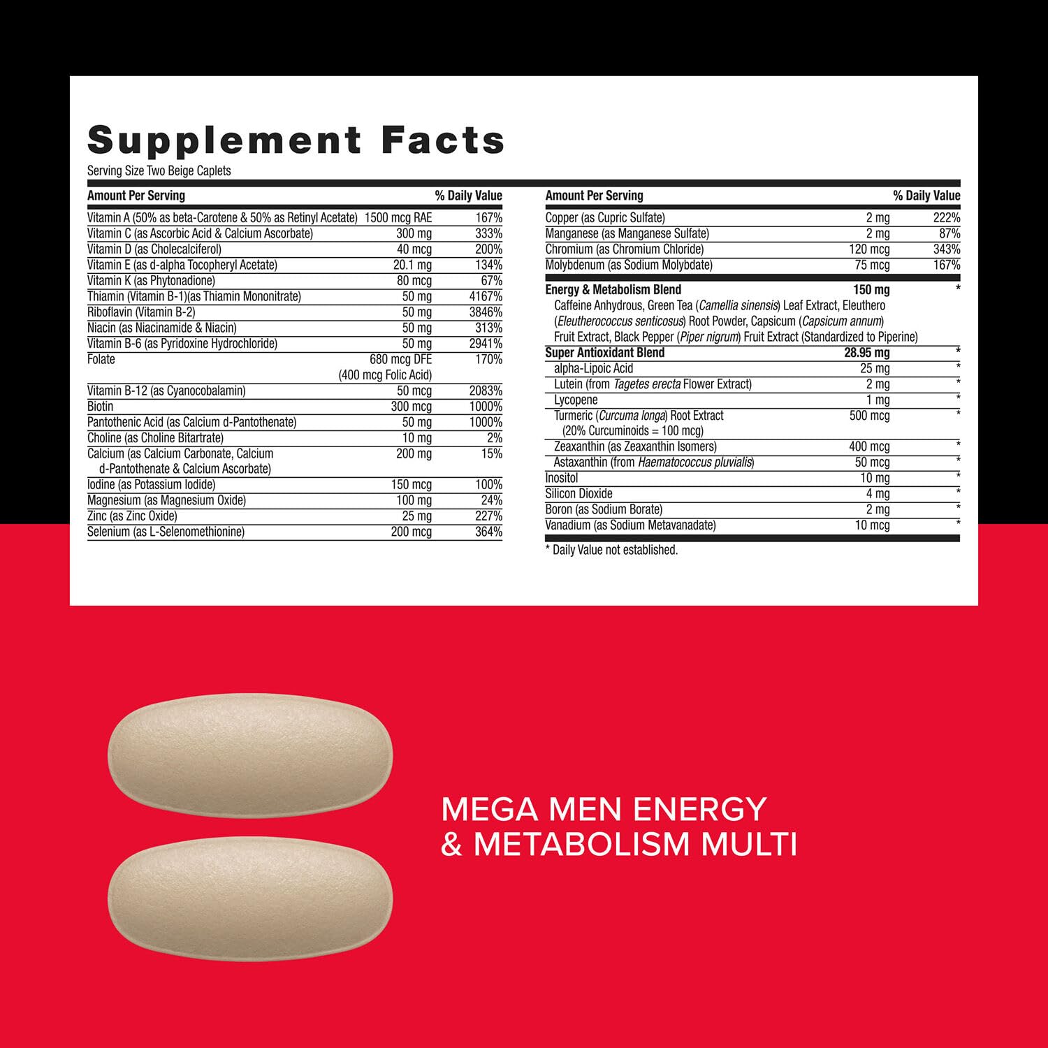GNC Mega Men L-Carnitine capsule helps fuel skeletal muscles from fatty acids.