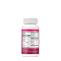 Close-up of GNC Milestones tablets showing daily nutrition for healthy skin.