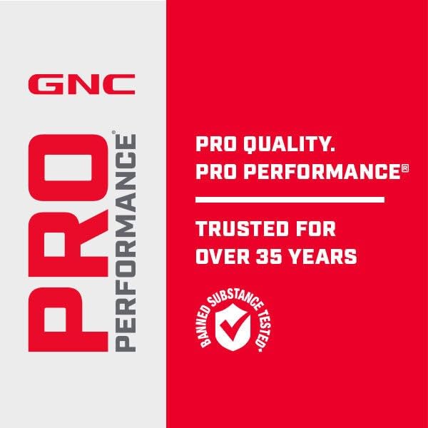 GNC Pro Performance Amino 3000 packaging emphasizes third-party testing authenticity