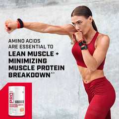 GNC Pro Performance Essential Amino Complete powder mix dissolves quickly for fast amino delivery.