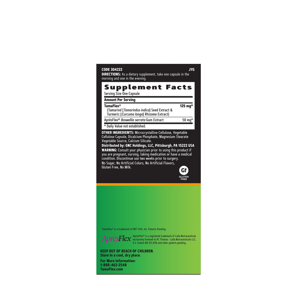 GNC TamaFlex capsules ready for daily joint comfort.