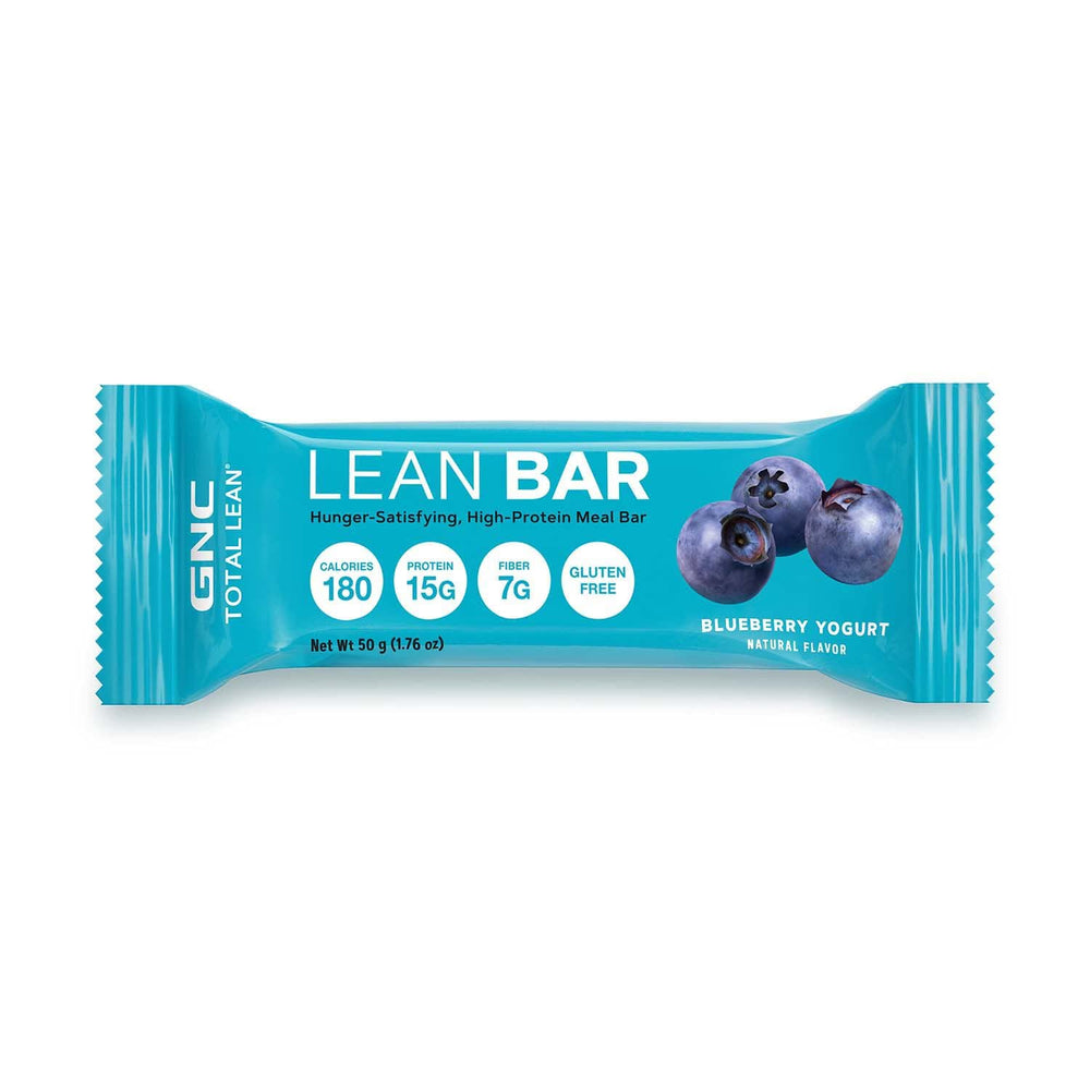 GNC Total Lean Bar blueberry yogurt snack ready to fuel workouts and daily routines