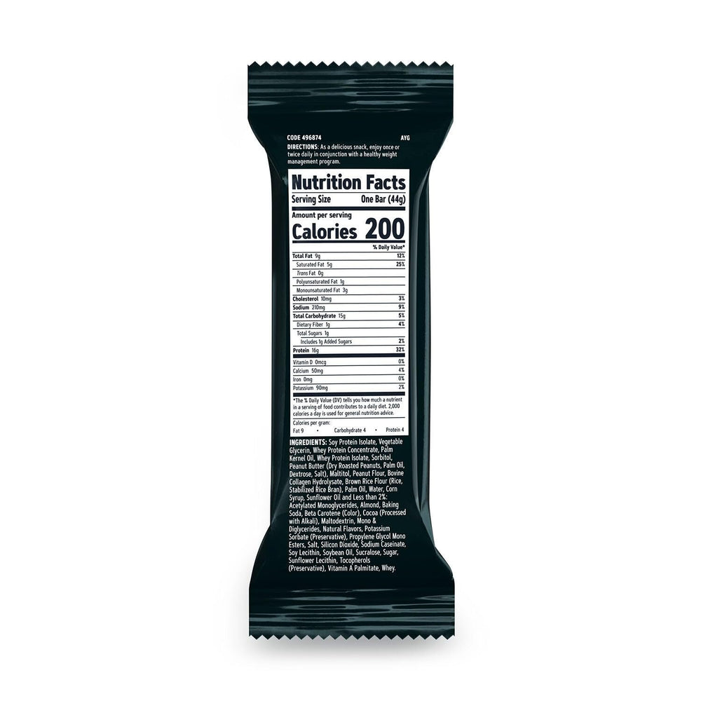 GNC Total Lean Layered Bar Peanut Butter Pie pack shot, convenient high protein snack